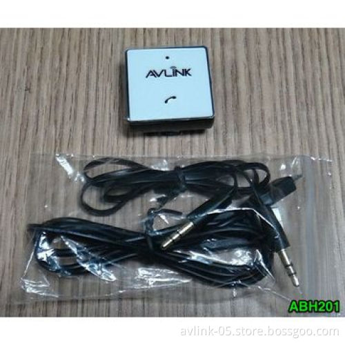 Portable Bluetooth stereo receiver, music transmitter apt-x adapter w/secure clip for TV, speakers